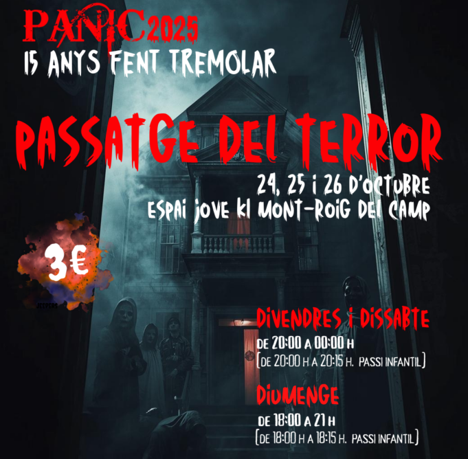 El Passatge del Terror de Mont-roig del Camp celebra 15 anys tornant als seus orígens