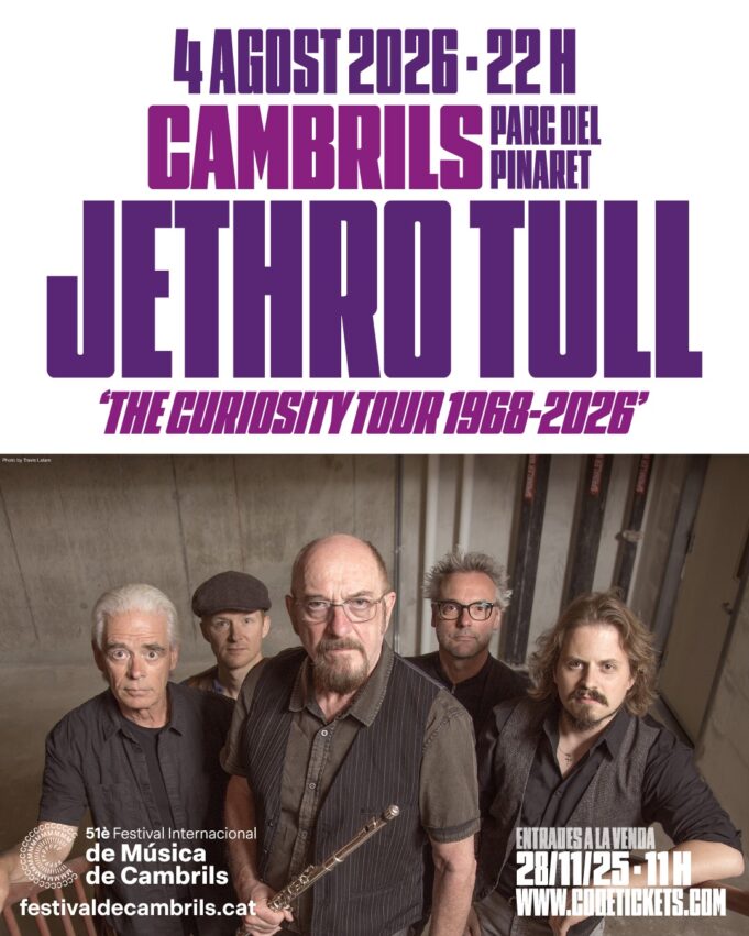 Jethro Tull actuarà al Festival Internacional de Música de Cambrils el 4 d’agost, en un concert exclusiu a Catalunya