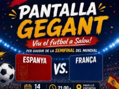 Salou instal·larà una pantalla gegant per seguir el partit de futbol entre Espanya i França